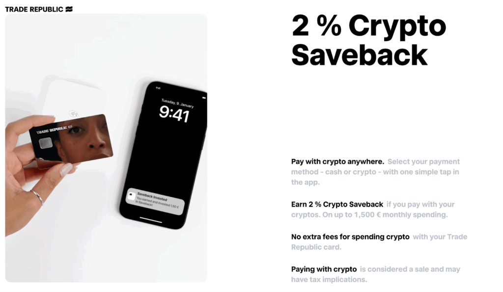 Wallet crypto Trade Republic