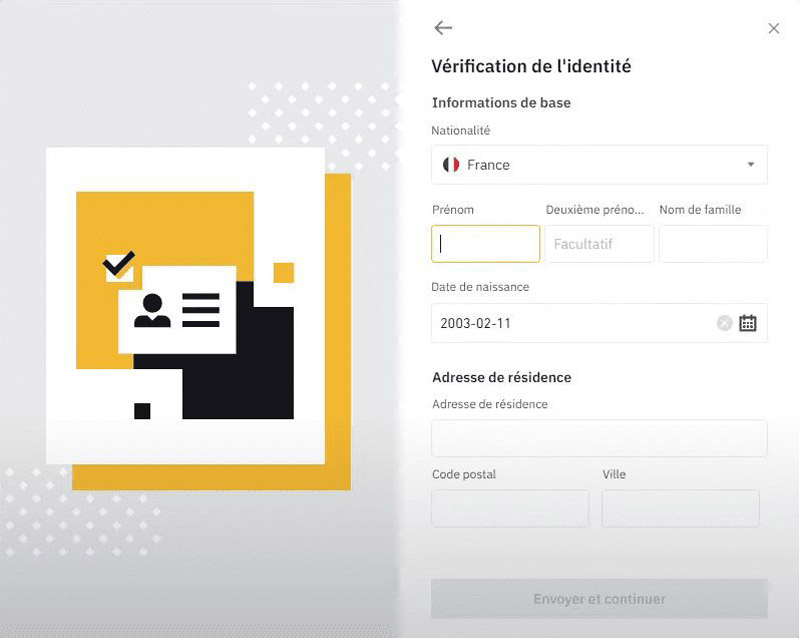 binance vérification