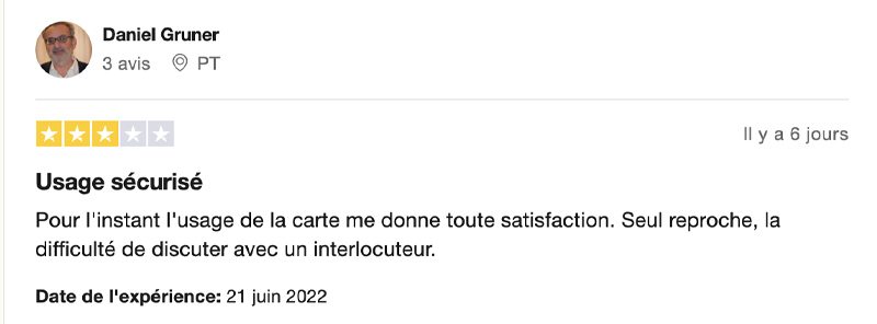 capture d’écran support client explique revolut