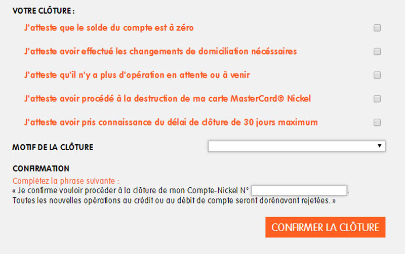 capture d’écran clôturer compte nickel