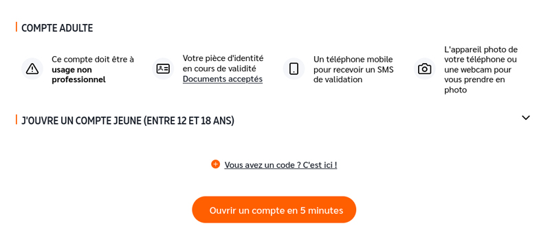 capture d’écran ouvrir un compte nickel