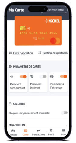mobile application nickel