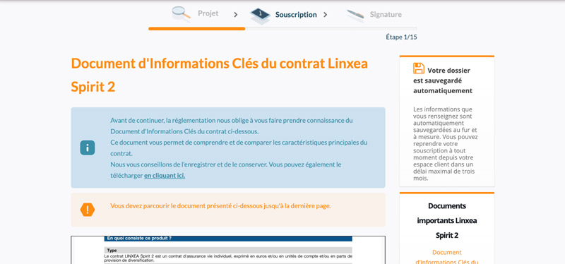 capture d’écran documents linxea spirit 2