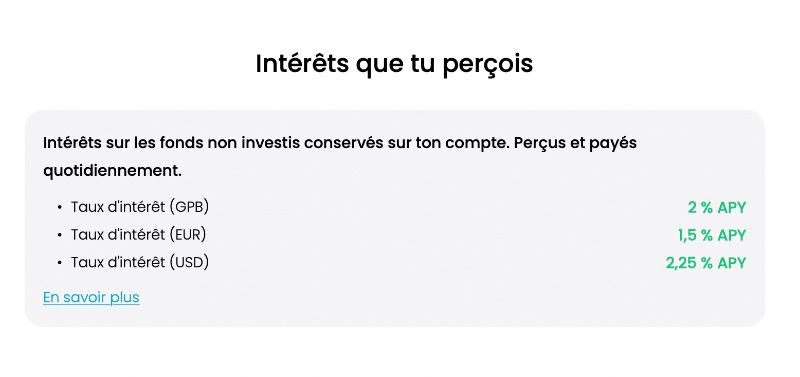 capture d’écran intérêts trading212