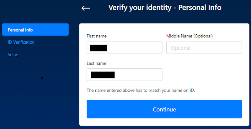 capture d’écran ouvrir un compte crypto com
