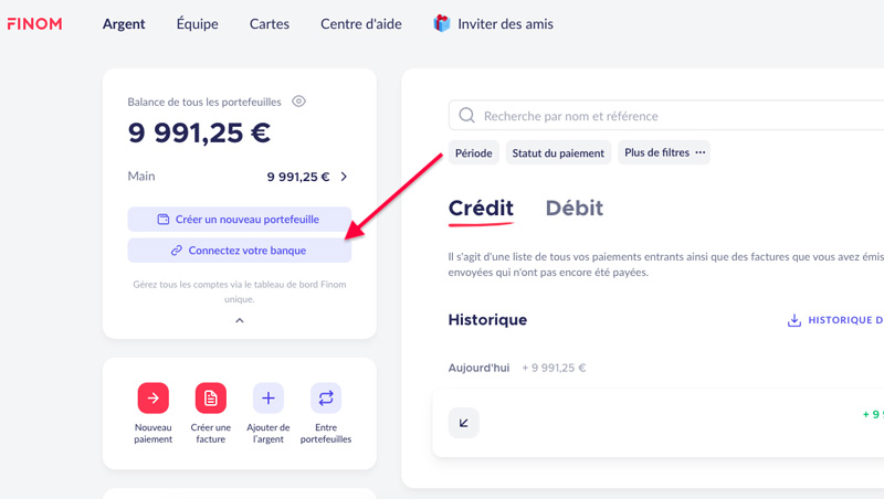 Agrégation bancaire Finom