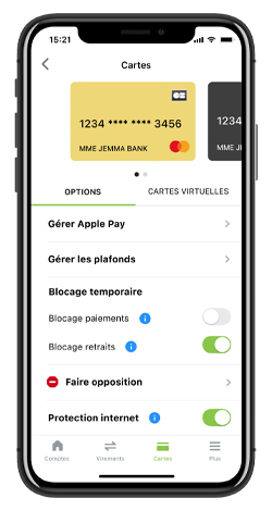 mobile application fortuneo bourse