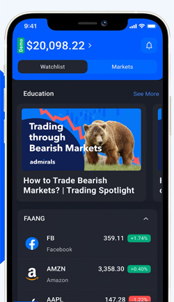 mobile application Admiral Markets