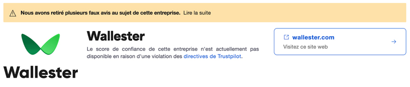 avis des clients wallester