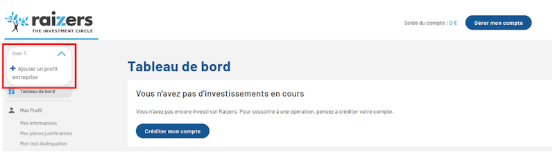 profil entreprise sur Raizers