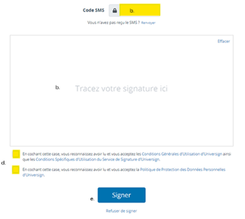 Signer souscription Raizers