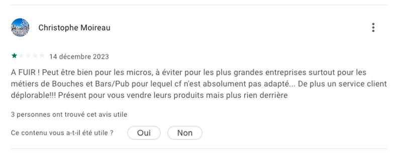 Les avis des clients sur SumpUp