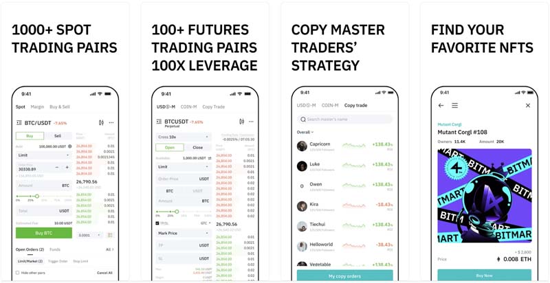 l'application mobile bitmart