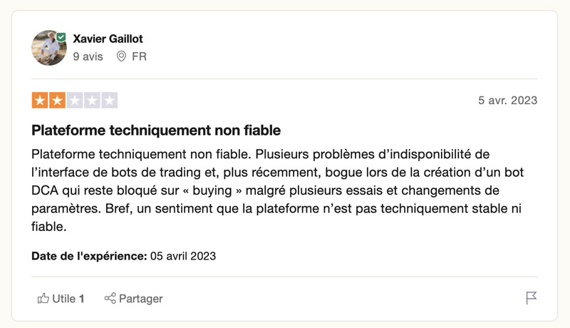 avis Kucoin commentaires négatifs