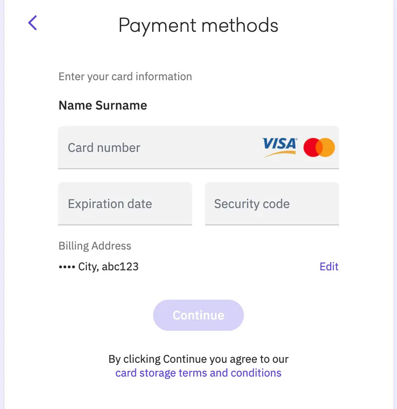 méthode de paiement Kraken