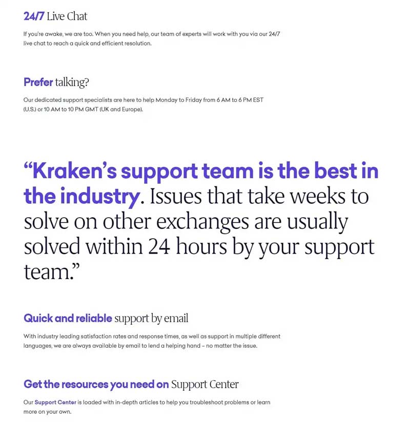 Service client Kraken