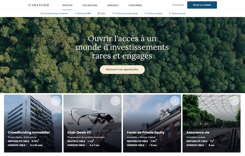 l'interface Anaxago