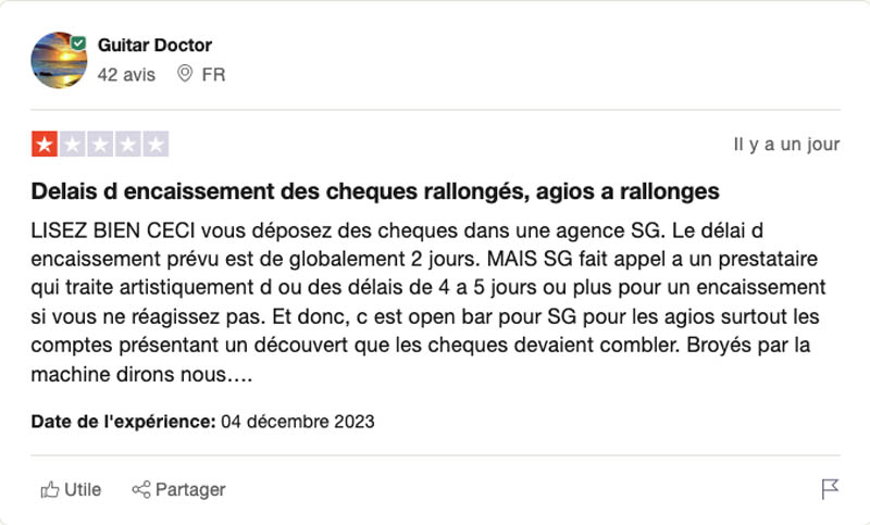avis note sur la Société Générale