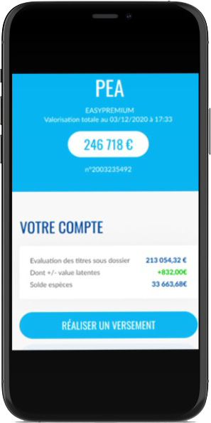 application mobile EasyBourse