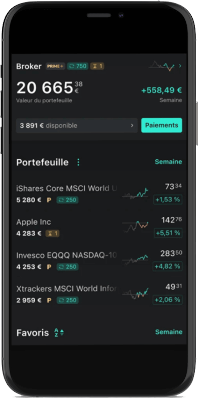 l’application mobile Scalable Capital