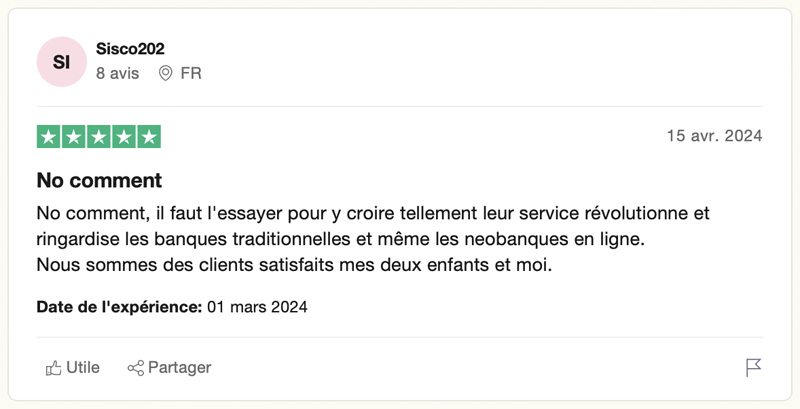 L’avis des clients sur la Banque Trade Republic