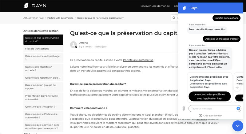 chatbot de Rayn