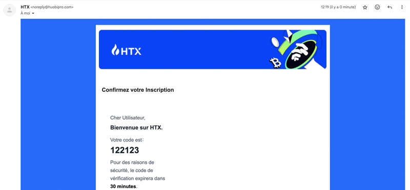 confirmez votre inscription HTX