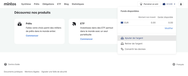 découvres nos produits Mintos