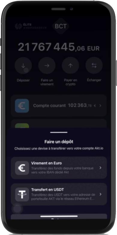 déposer de l’argent sur Rayn