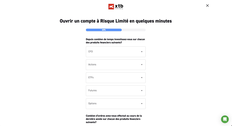 Précisez votre adresse complète XTB