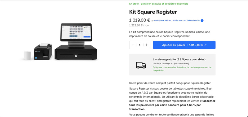Acheter un kit Square avis