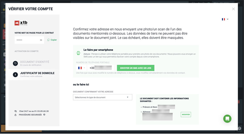 compte vérifié XTB