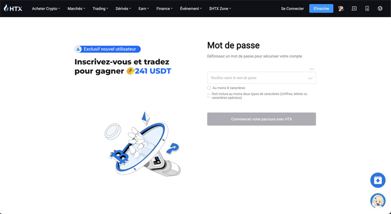 Sélectionnez un mot de passe