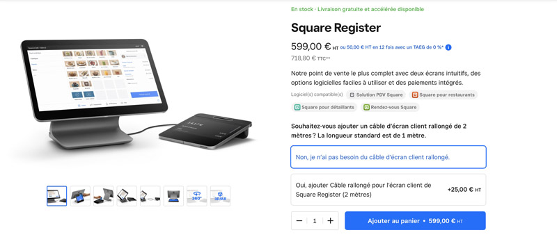 Notre avis sur Square Register