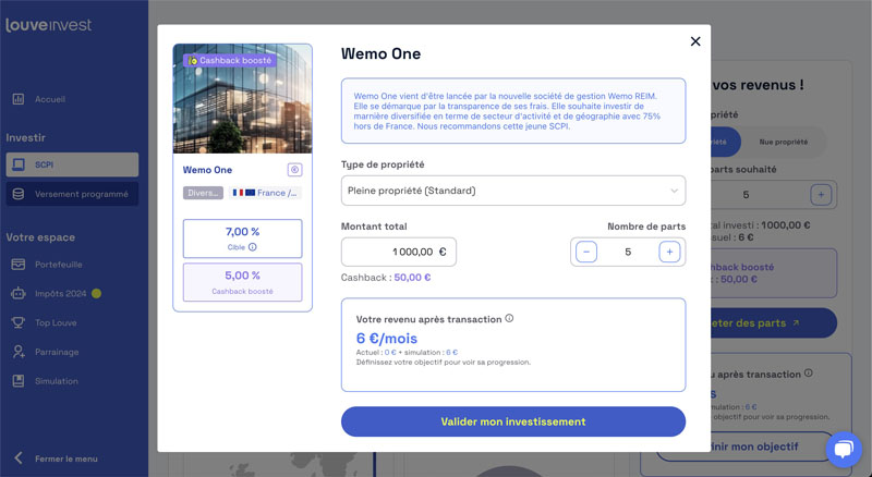 investir sur Louve Invest