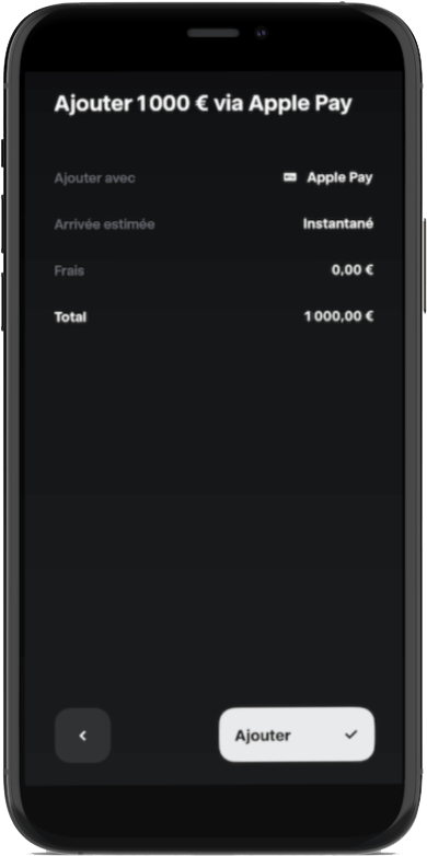 Créditer un compte Trade Republic via Apple Pay / Google Pay