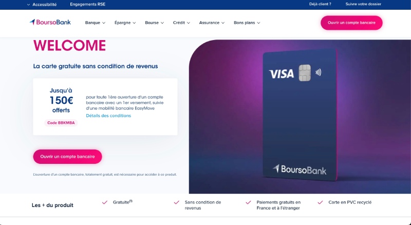 Boursobank Meilleure banque pour les étudiants
