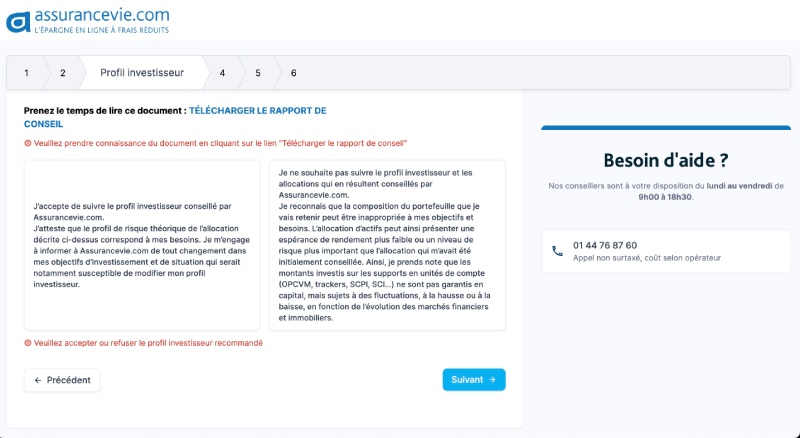 Rapport de conseil Lucya Cardif