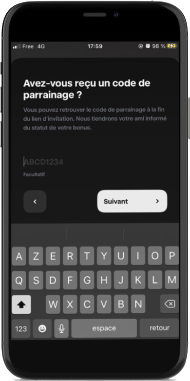 appliquer le code de parrainage sur Trade Republic