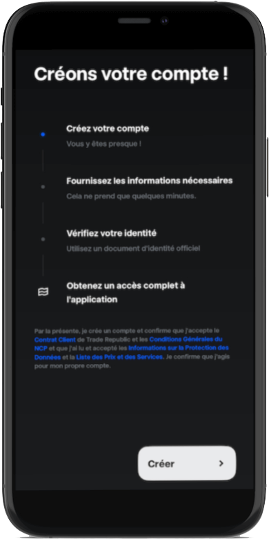 création de compte Trade Republic