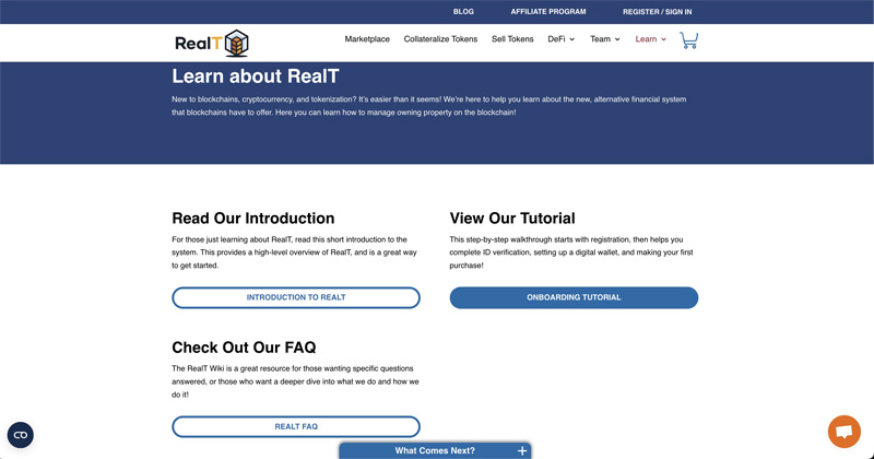 La FAQ, le blog et la partie Learn
