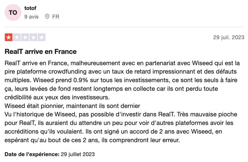 partenariat avec Wiseed