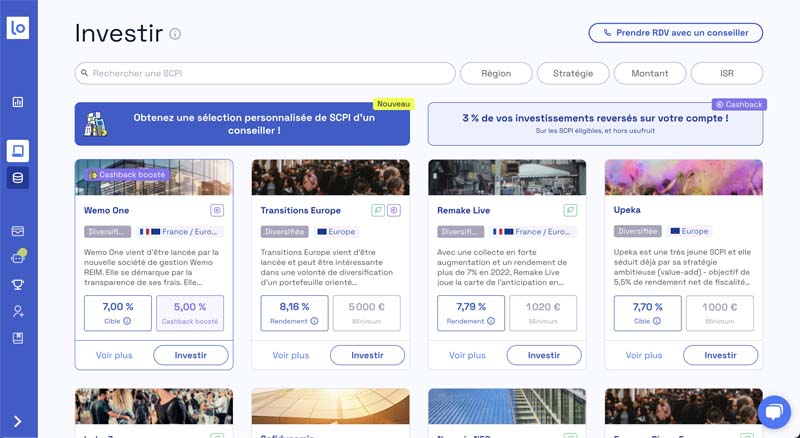 Investir dans des SCPI avec Louve Invest