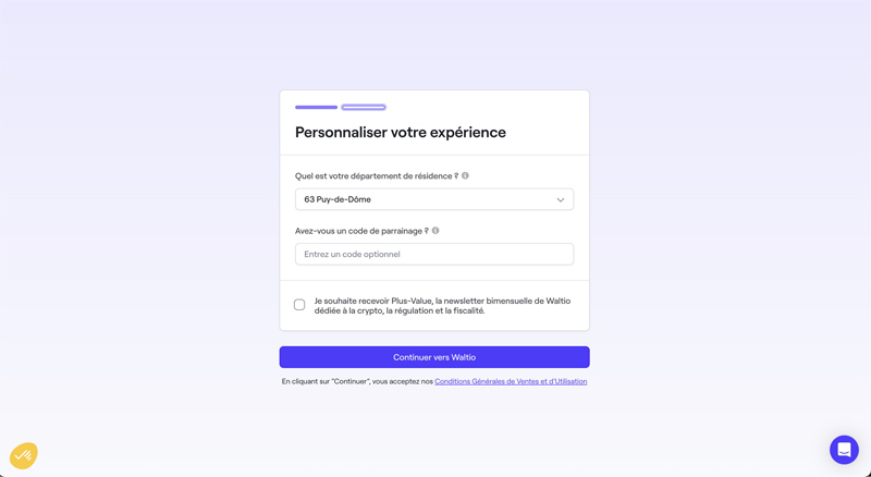 compte sur Waltio