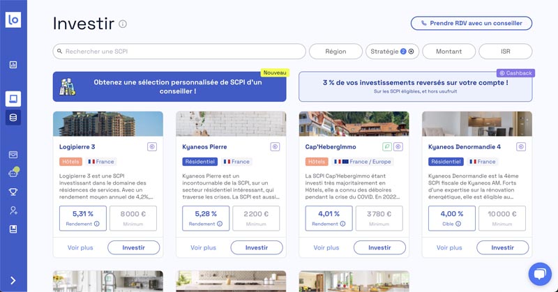 SCPI hôtels Louve Invest