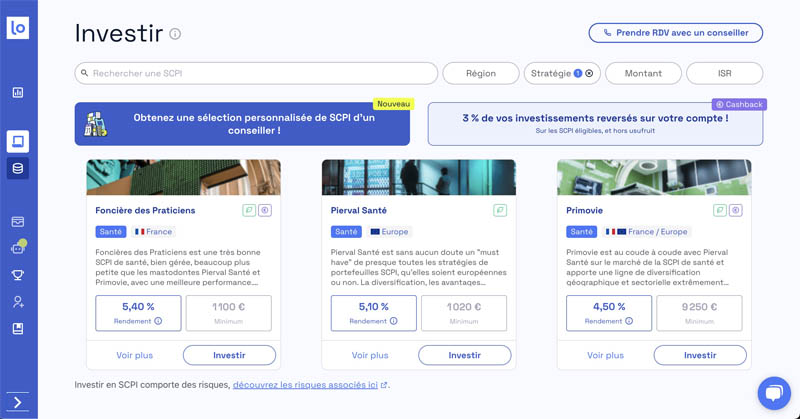 Investir dans des SCPI santé Louve Invest