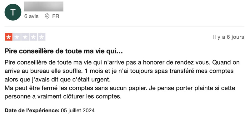Crédit Mutuel avis négatif