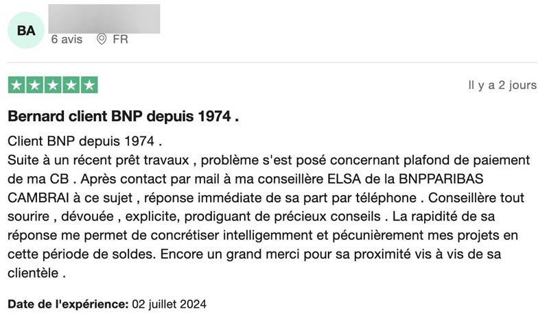 BNP Paribas avis positifs