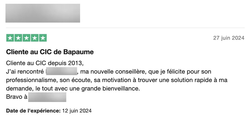 CIC avis positifs