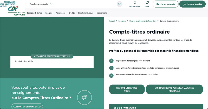 cto Crédit Agricole